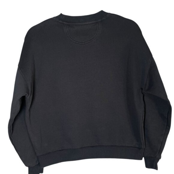 American Eagle Medium Sweatshirt Crewneck Sweater Grey AE Graphic Top Long Shirt - Picture 4 of 9